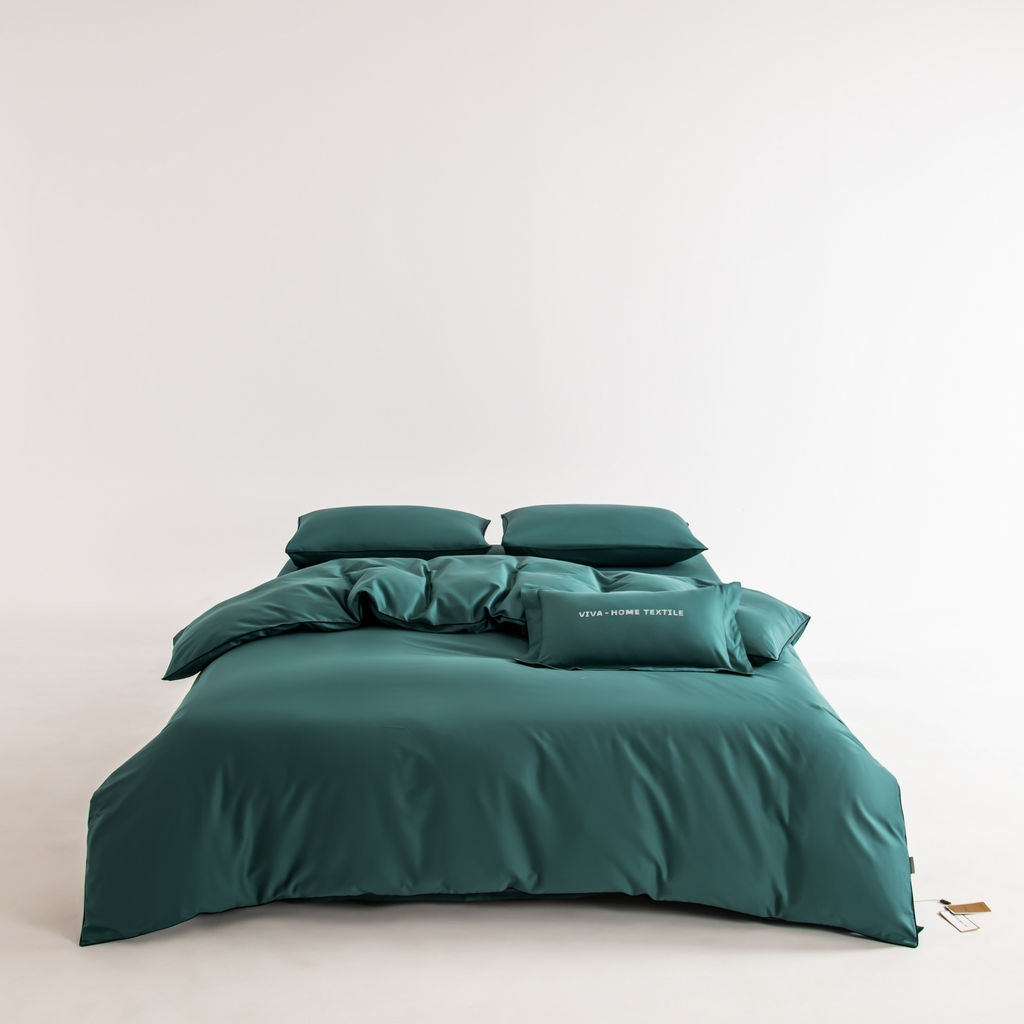 Комплект постельного белья Однотонный Сатин Элитный на резинке OCER009 180*200*30;160*200*30;140*200*30 2 спальный 4 Наволочки