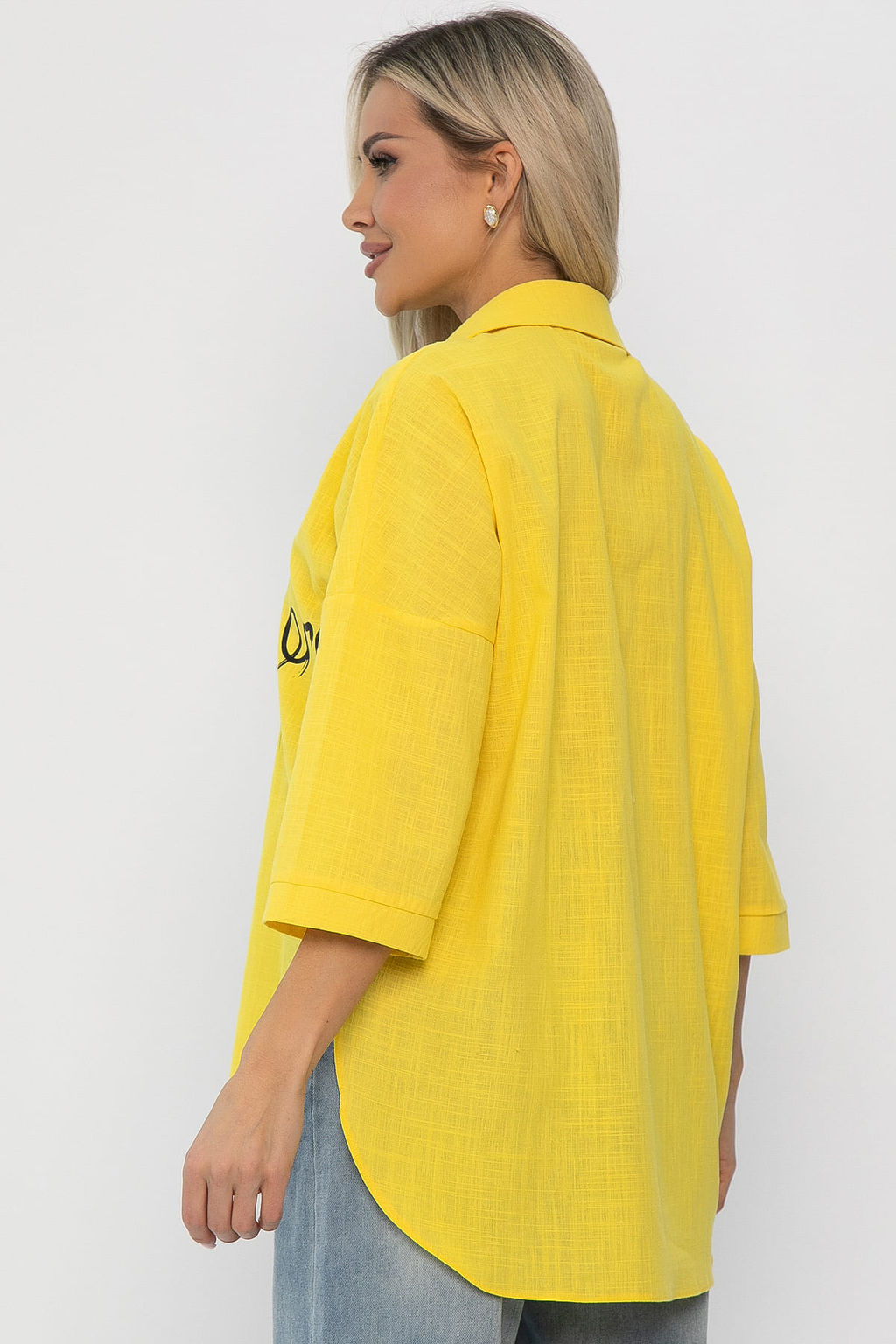 Блуза Песчаный пляж (желтая) Б13787-18М - Lt collection фото 8