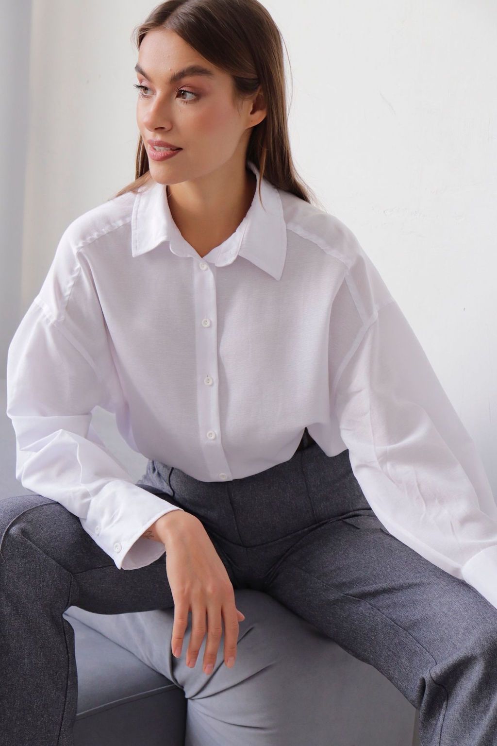 11630 Рубашка белая - Martichelli фото 21