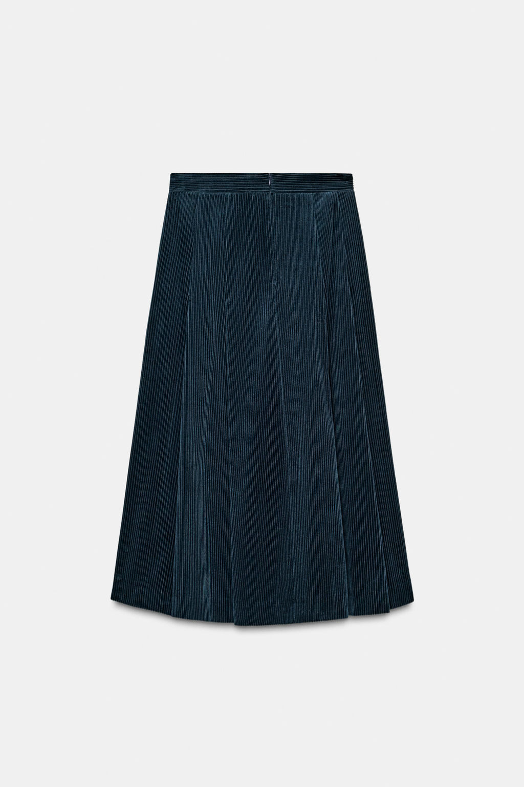 ZW COLLECTION CORDUROY MIDI SKIRT - Zara фото 9