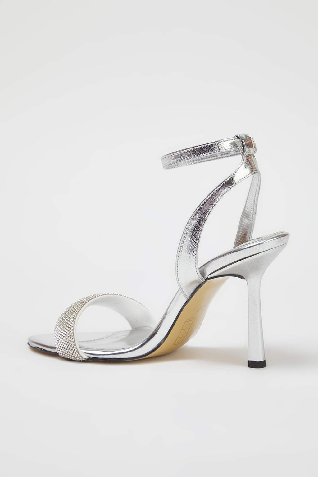 Trendyol Shoes Alt?n Tasl? Badem Burun Kad?n Abiye Ince Topuklu Sandalet TAKSS25TO00049 - Trendyolmilla фото 5