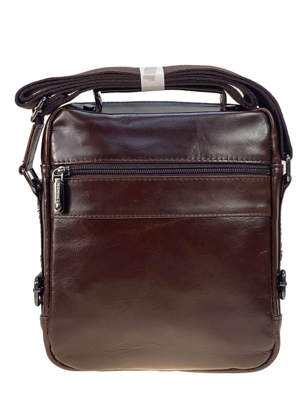 Сумка мужская из натуральной кожи, цвет коричневый - Greta фото 2