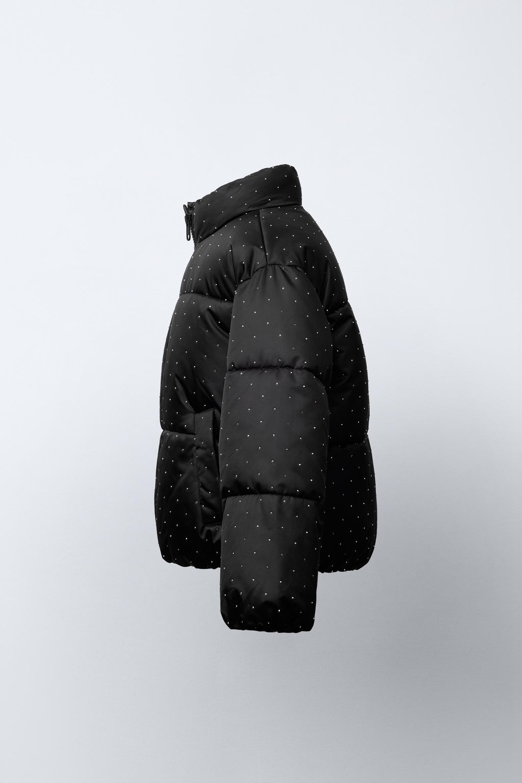RHINESTONE-DETAIL PUFFER JACKET - Zara фото 3
