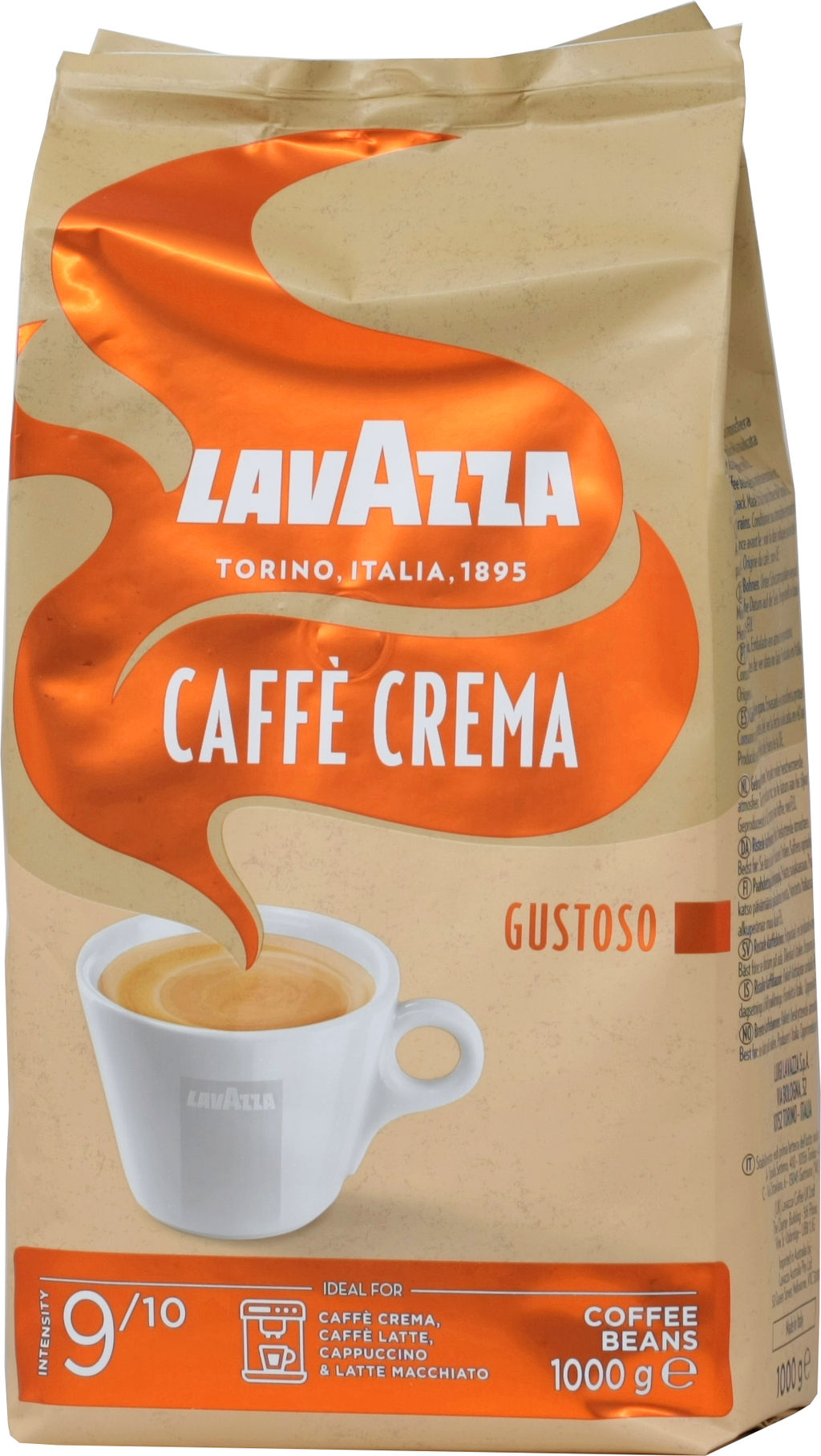 LAVAZZA. Caffe Crema Gustoso (зерновой) 1 кг. мягкая упаковка