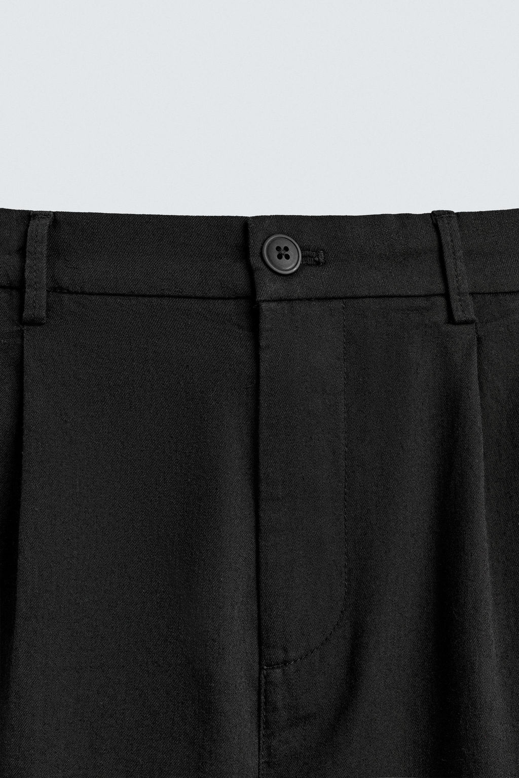 RELAXED FIT COTTON - LINEN TROUSERS - Zara фото 6