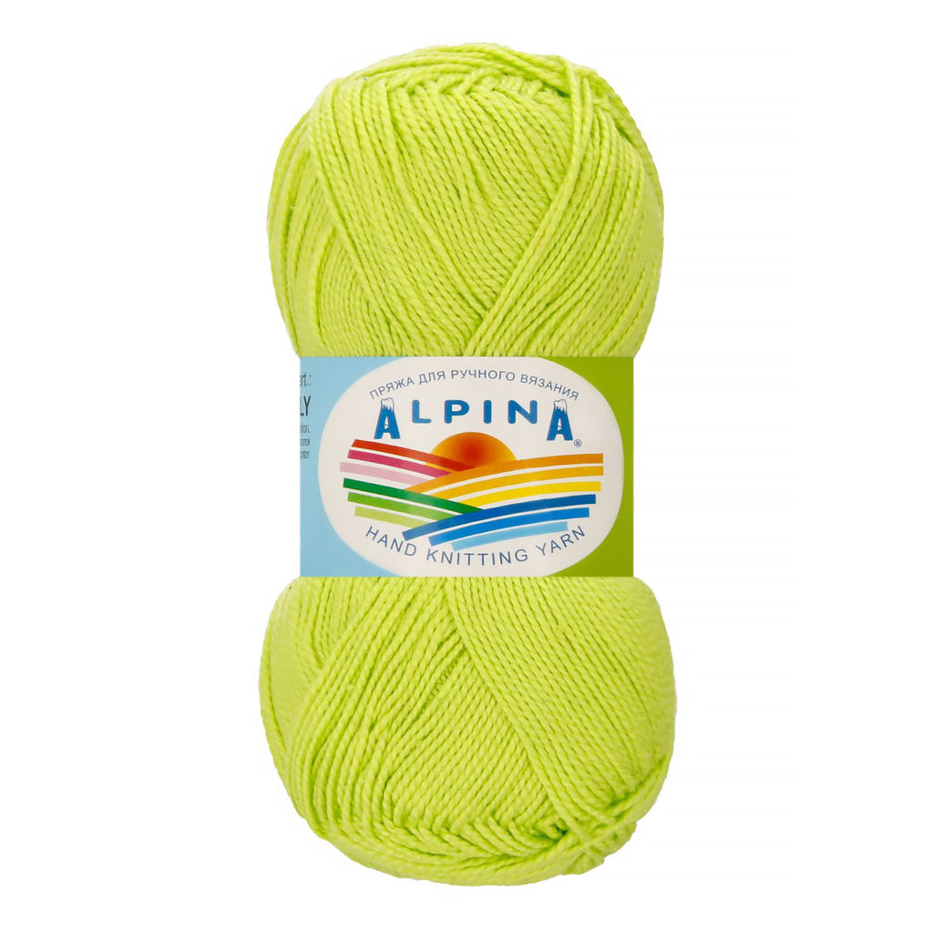 Пряжа ALPINA HOLLY 100% мерсеризованный хлопок 10 шт. х 50 г 200 м  10 м