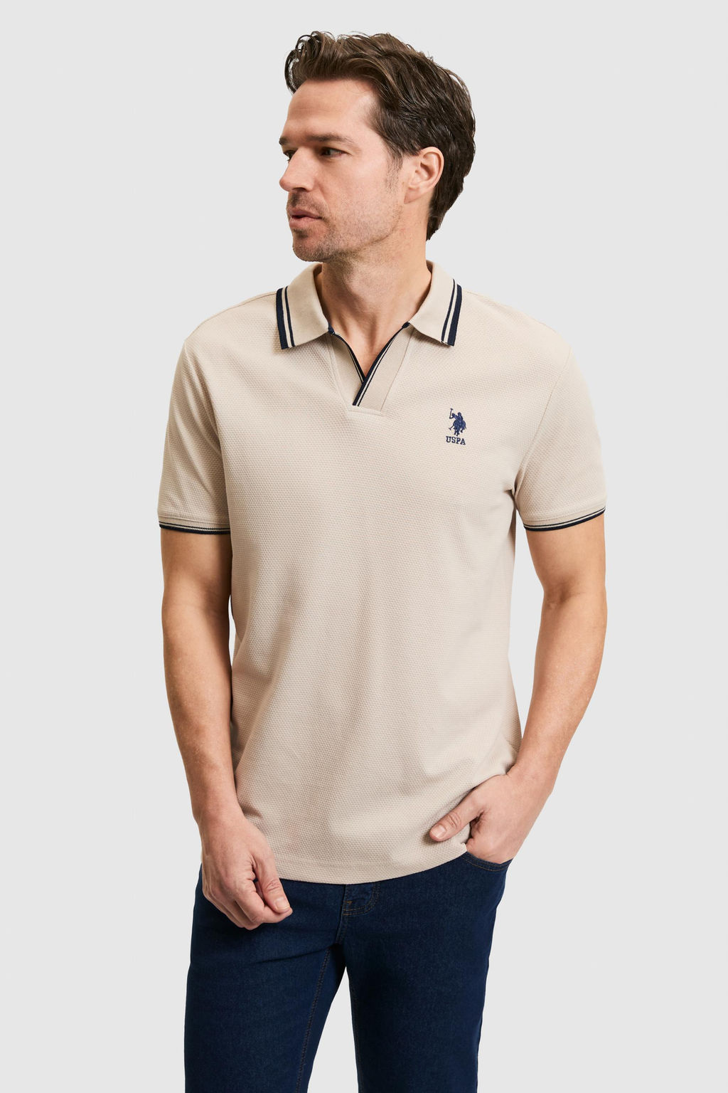Erkek Slim Fit Polo Yaka Ta_ Ti__rt - U.s. polo assn фото 3