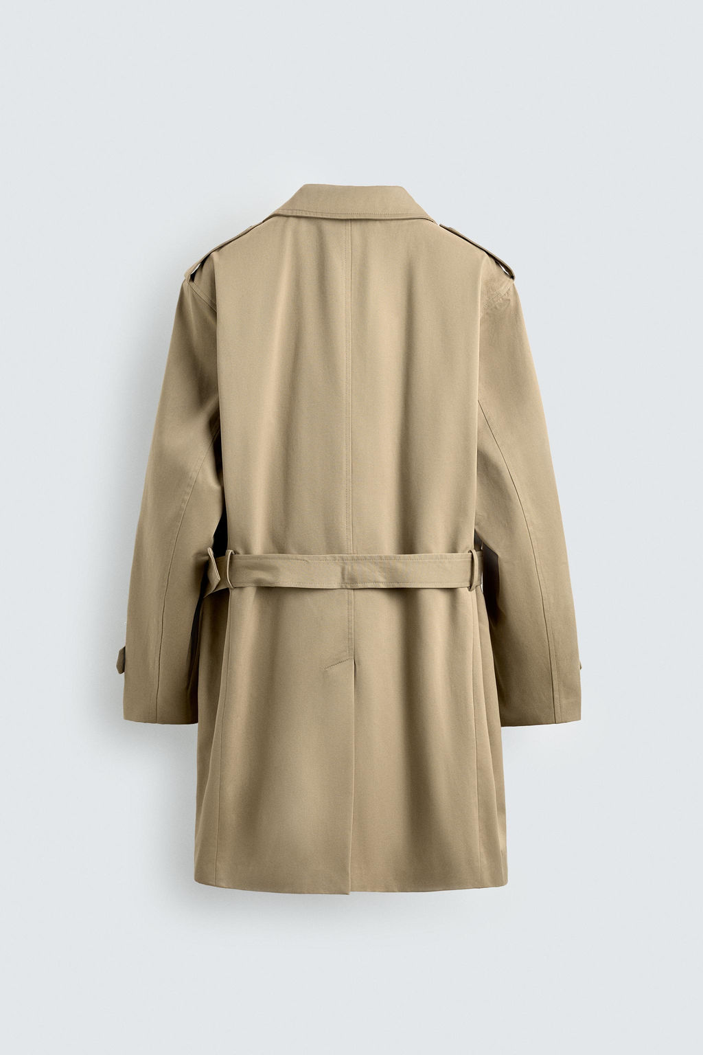 TRENCH CRUZADO REGULAR FIT / Beige - Zara фото 10