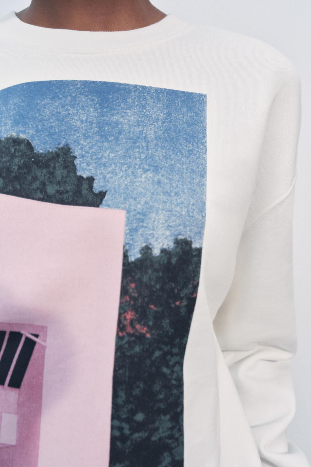 ALBERT FLORENT PRINT SWEATSHIRT - Zara фото 4