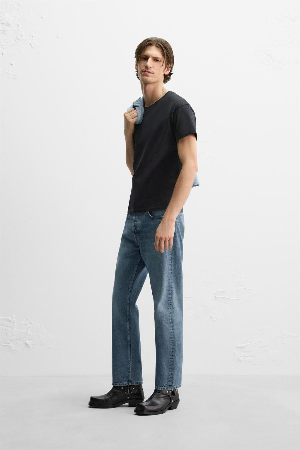 STRAIGHT-FIT REGULAR JEANS - Zara фото 9