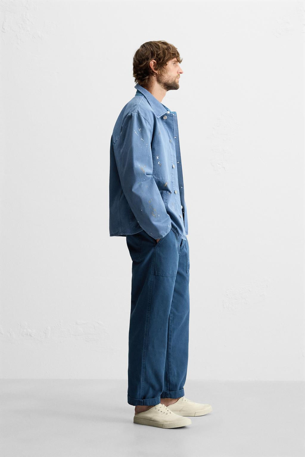 PAINT SPLATTER OVERSHIRT - Zara фото 4