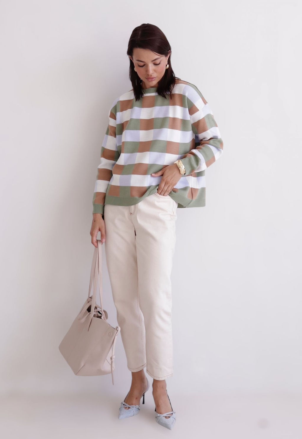 11717 Джемпер в клетку - Martichelli фото 4