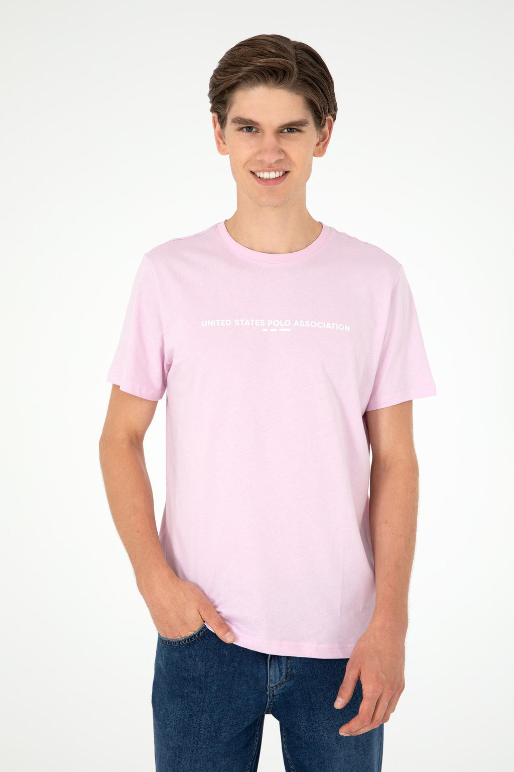 Мужская розовая футболка - U.s. polo assn фото 3