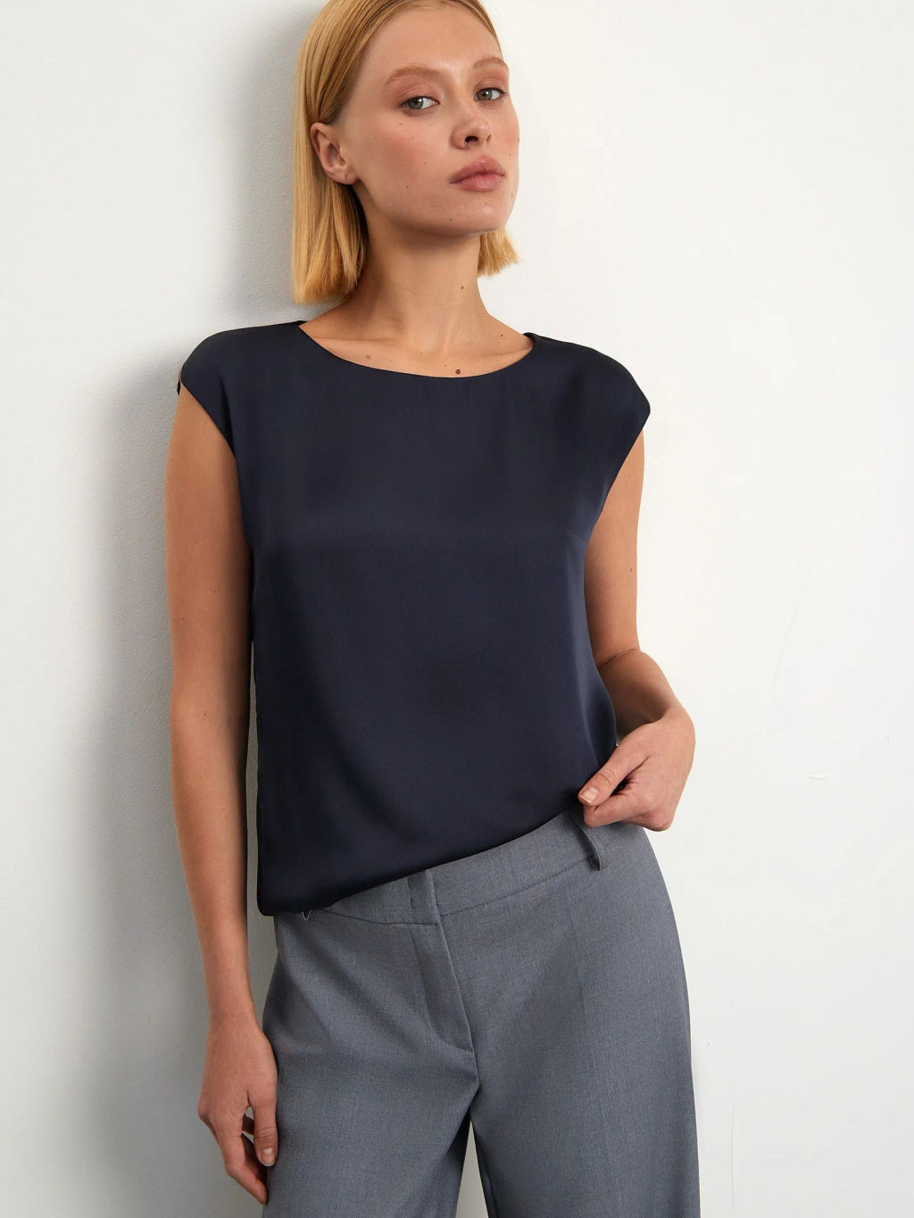 Однотонный топ - Emka фото 8