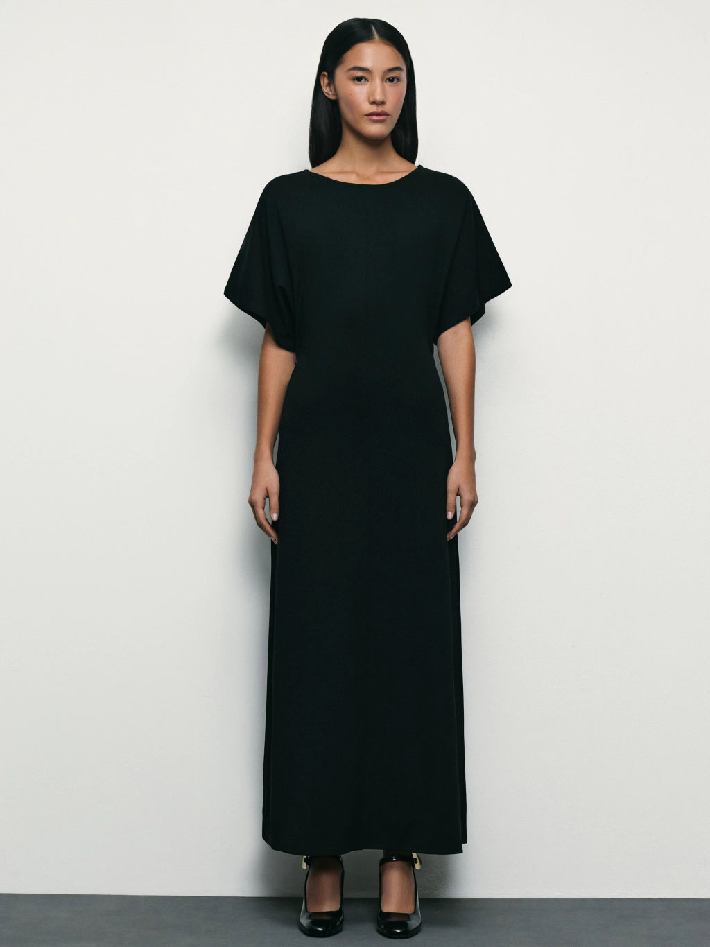 Платье из вискозы со сборками на талии / Zarina  фото 2