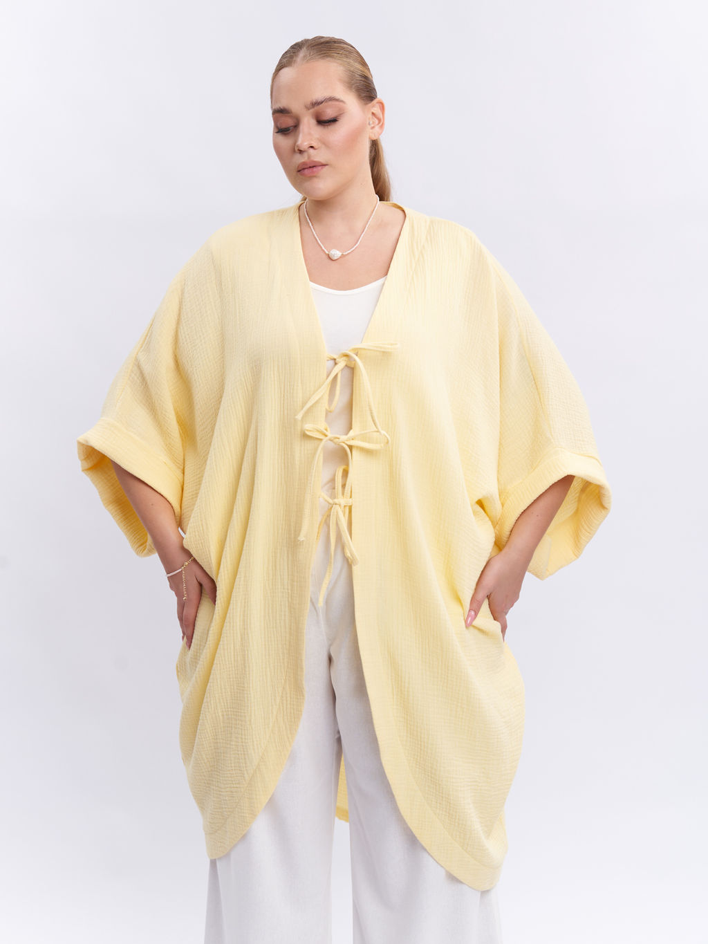 Кардиган муслиновый KA01401YLW47