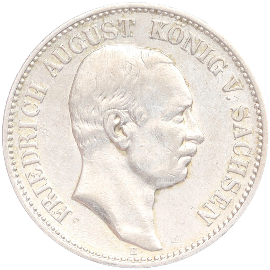 2 марки 1908 года Е Германия (Саксония)