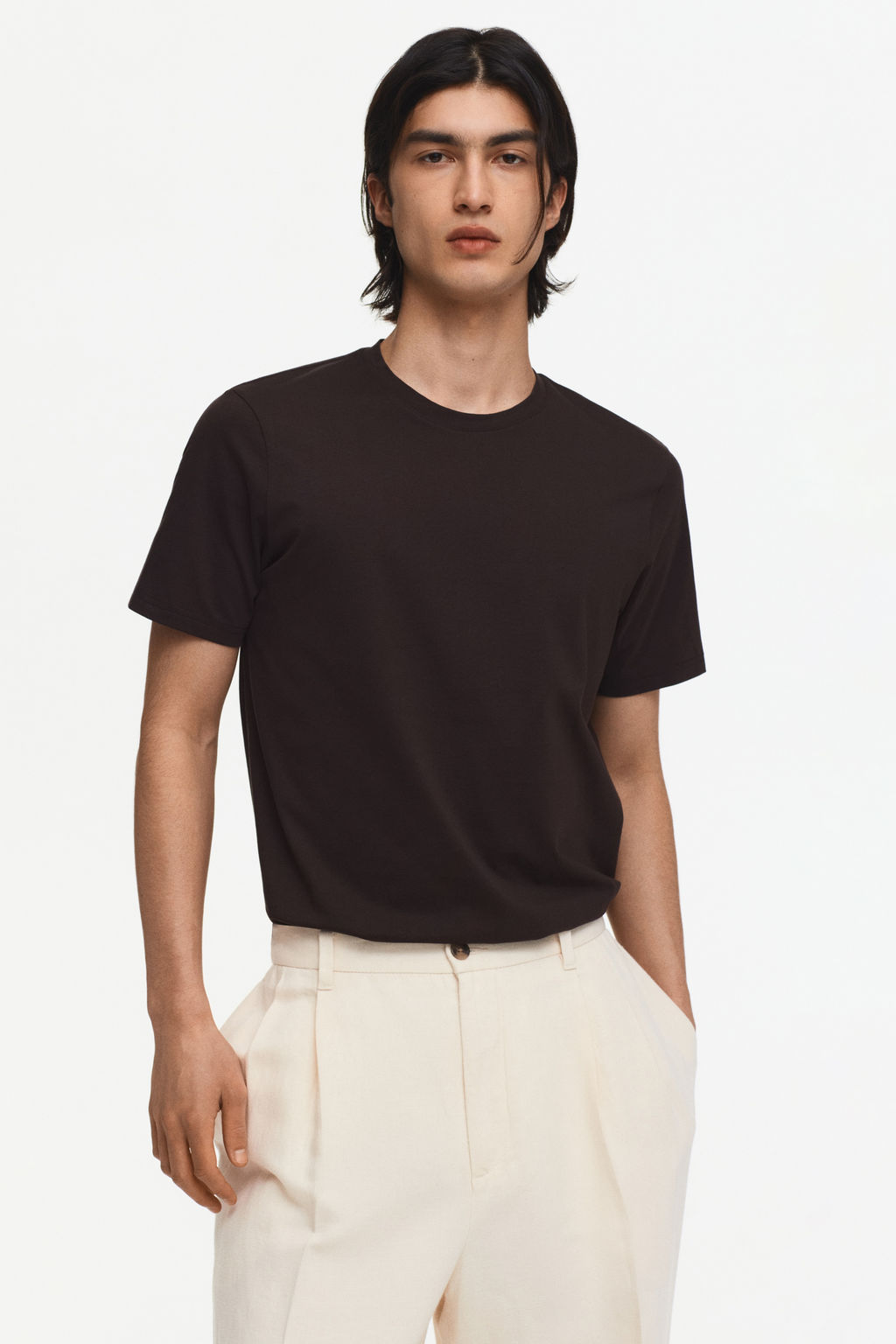 Camiseta en algod?n pima Slim Fit - H&m фото 8