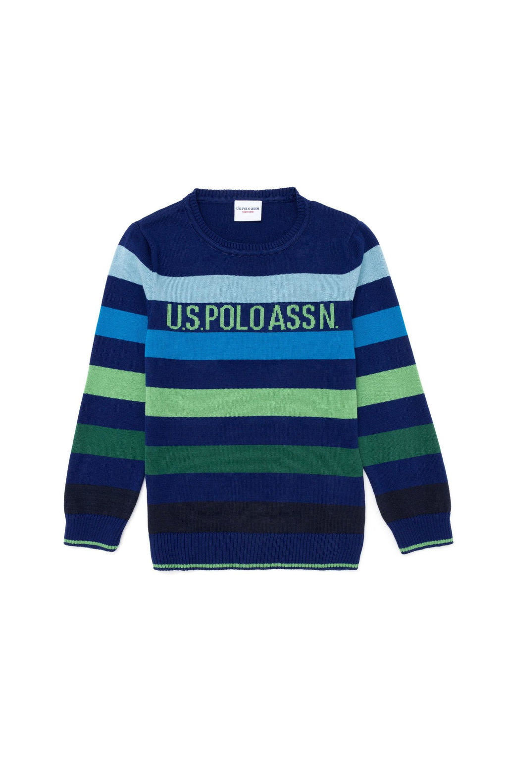 Темно-синий трикотажный свитер для мальчика - U.s. polo assn фото 6