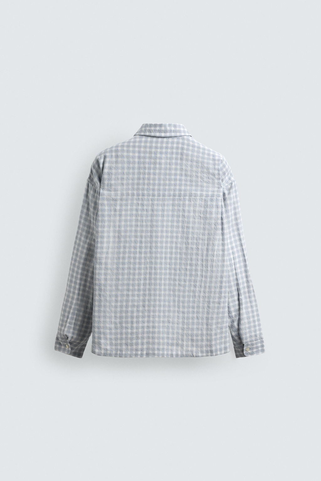 TEXTURED CHECK SHIRT - Zara фото 8