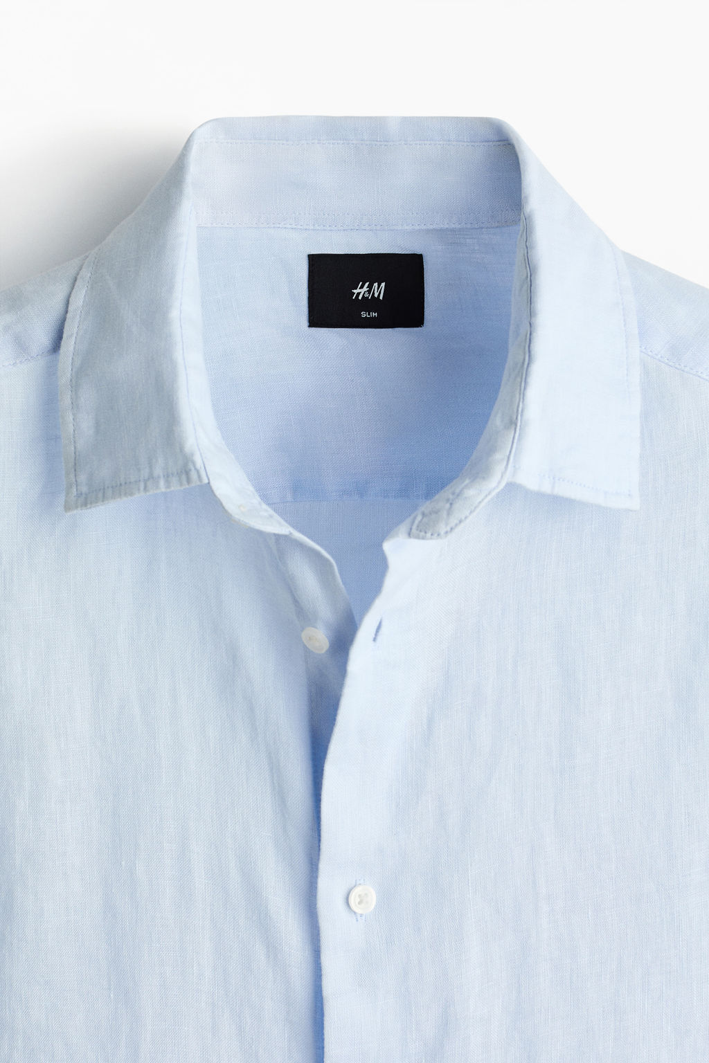 Camisa de lino Slim Fit - H&m фото 7