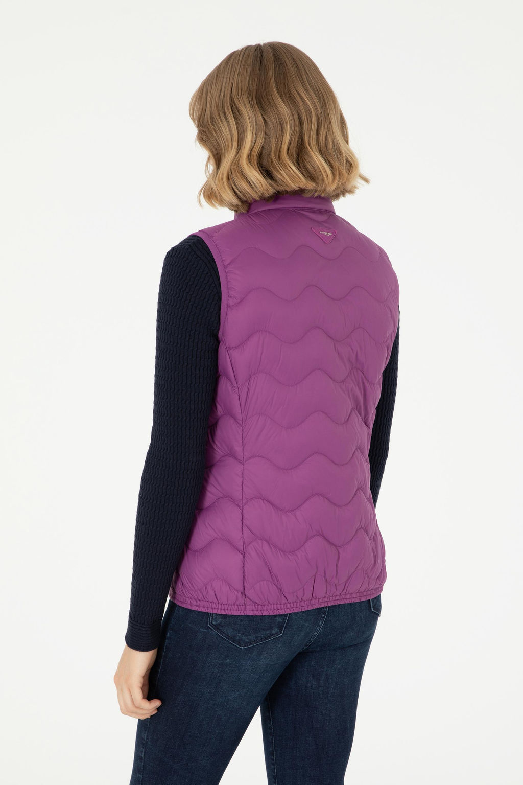 Женский фиолетовый жилет - U.s. polo assn фото 5