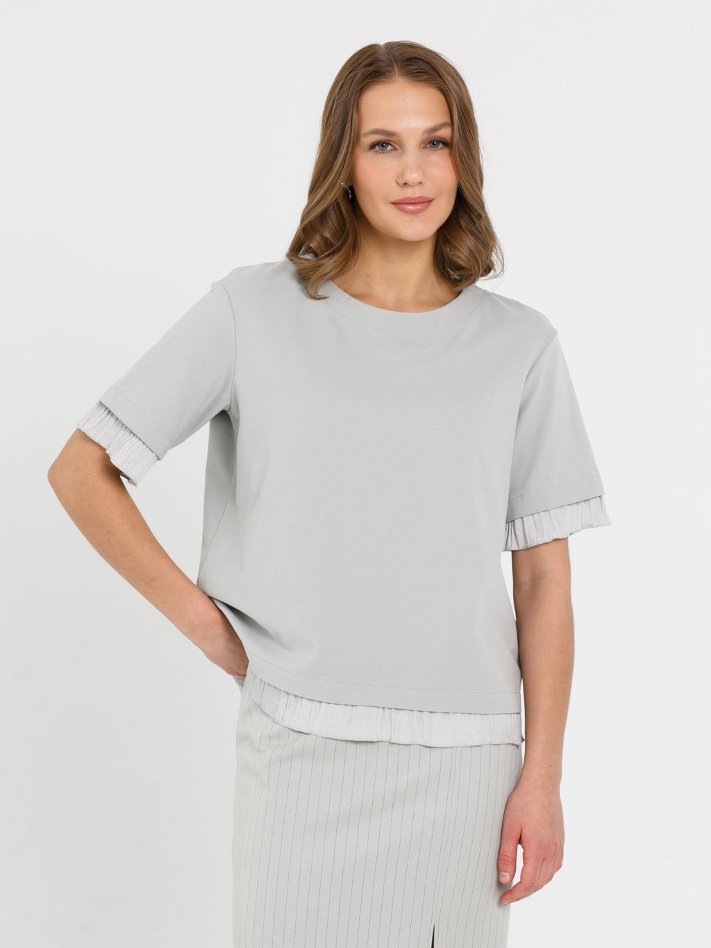 Футболка с эффектом многослойности