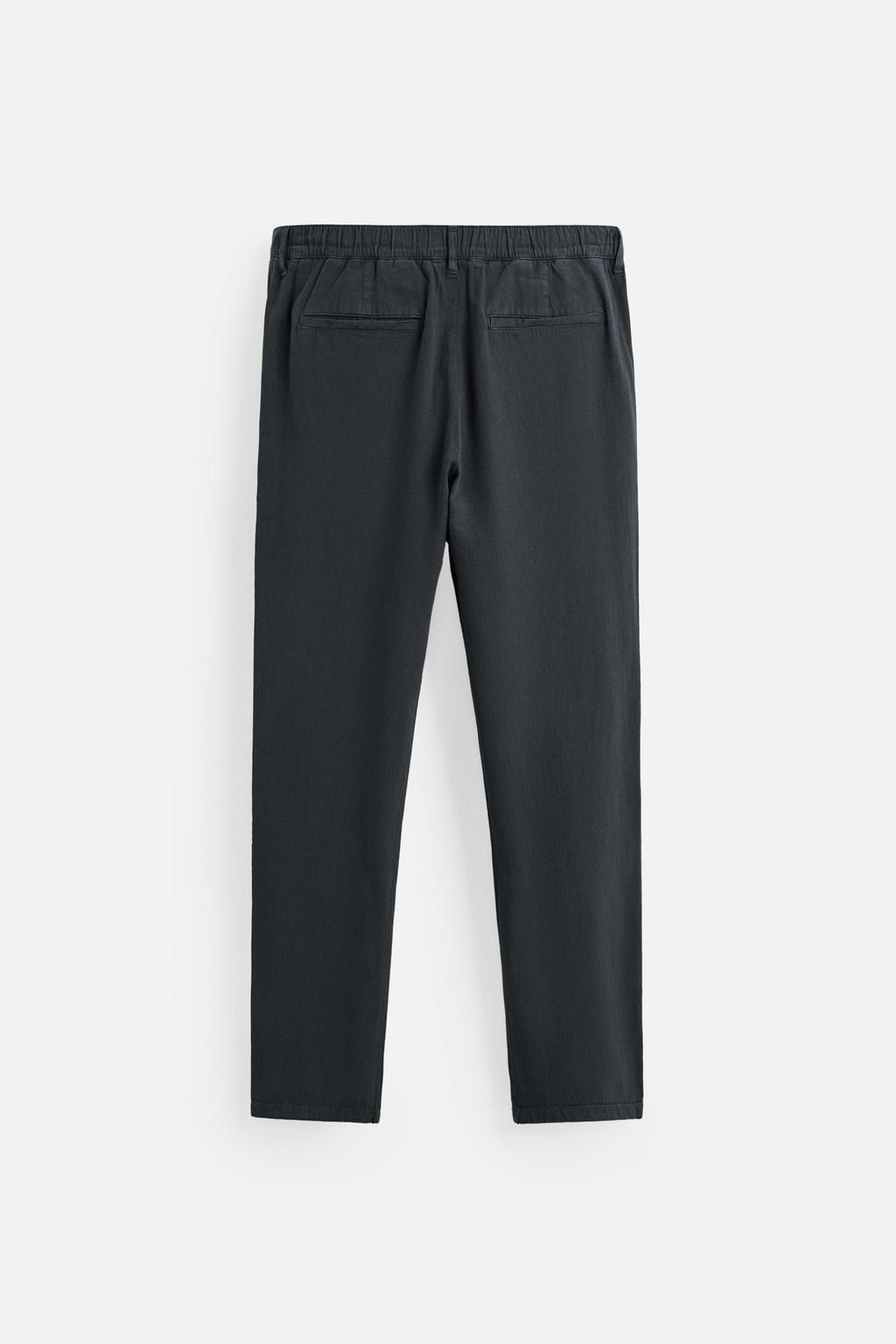 COTTON - LINEN TROUSERS - Zara фото 8
