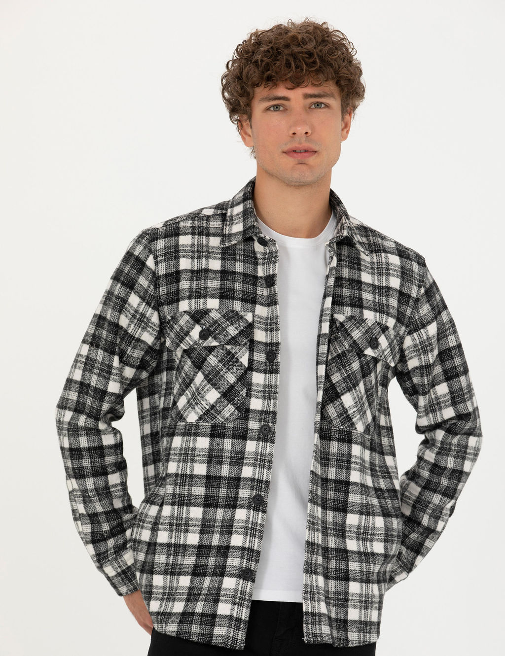 Рубашка Oversize черная