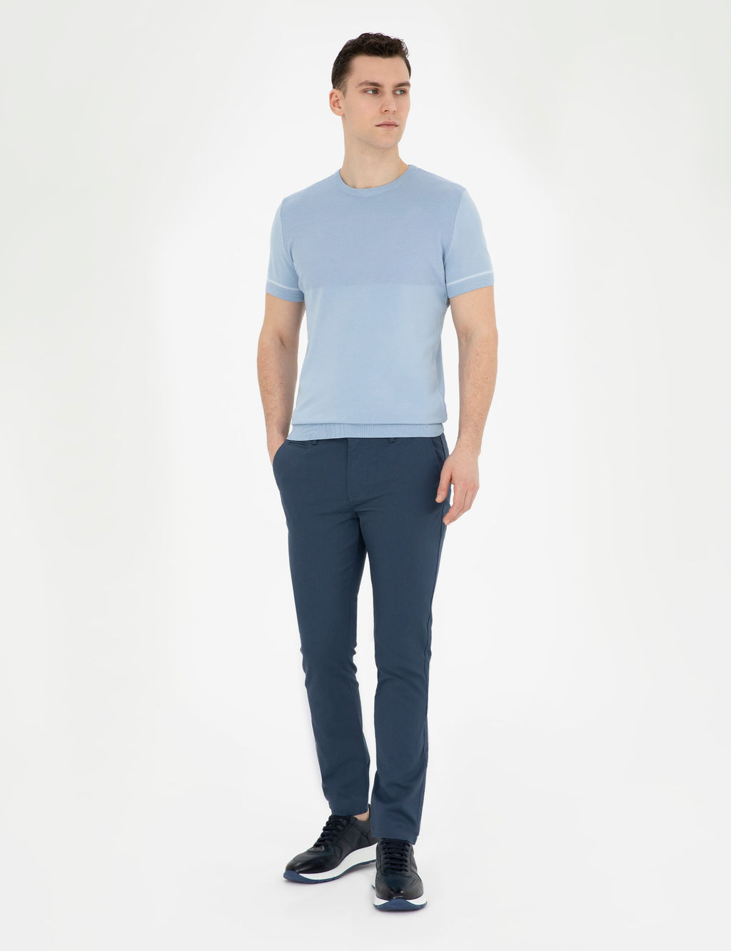 _ndigo Arm_rl_ Slim Fit Kanvas Pantolon