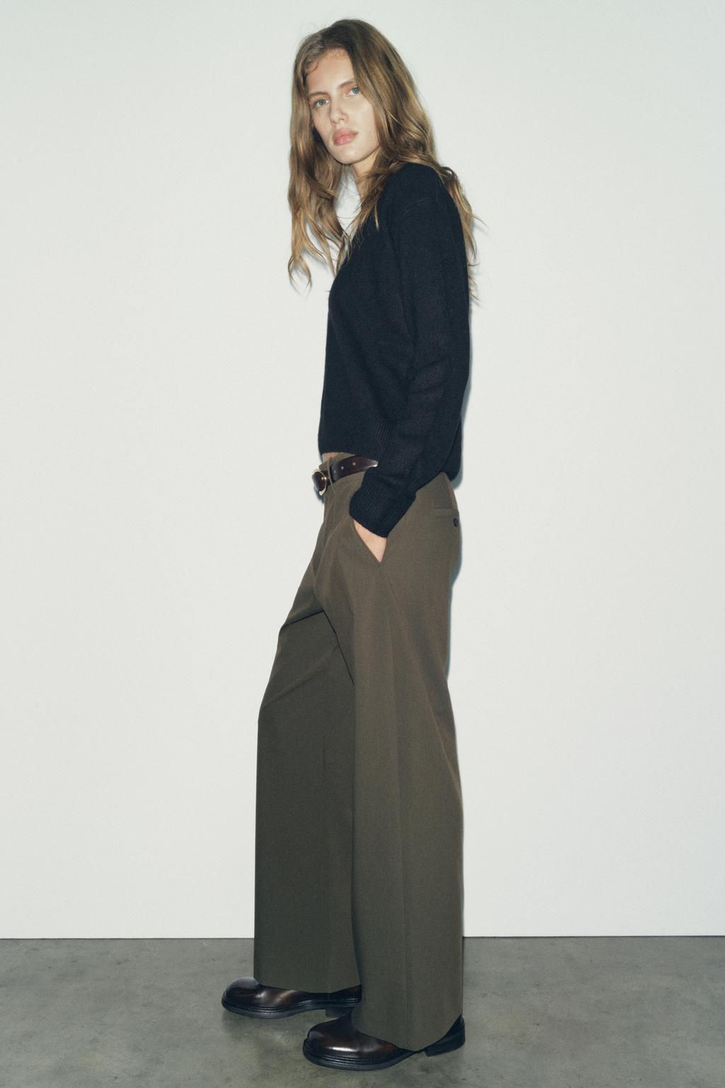 ZW COLLECTION STRAIGHT-FIT TROUSERS - Zara фото 13