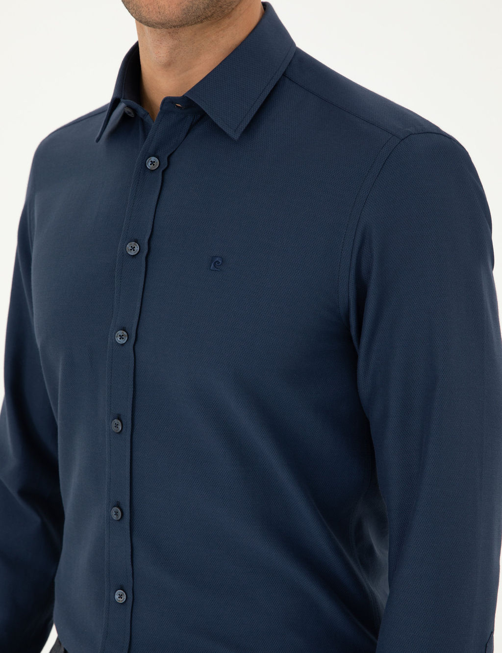 Lacivert Slim Fit Arm_rl_ Uzun Kollu G_mlek
