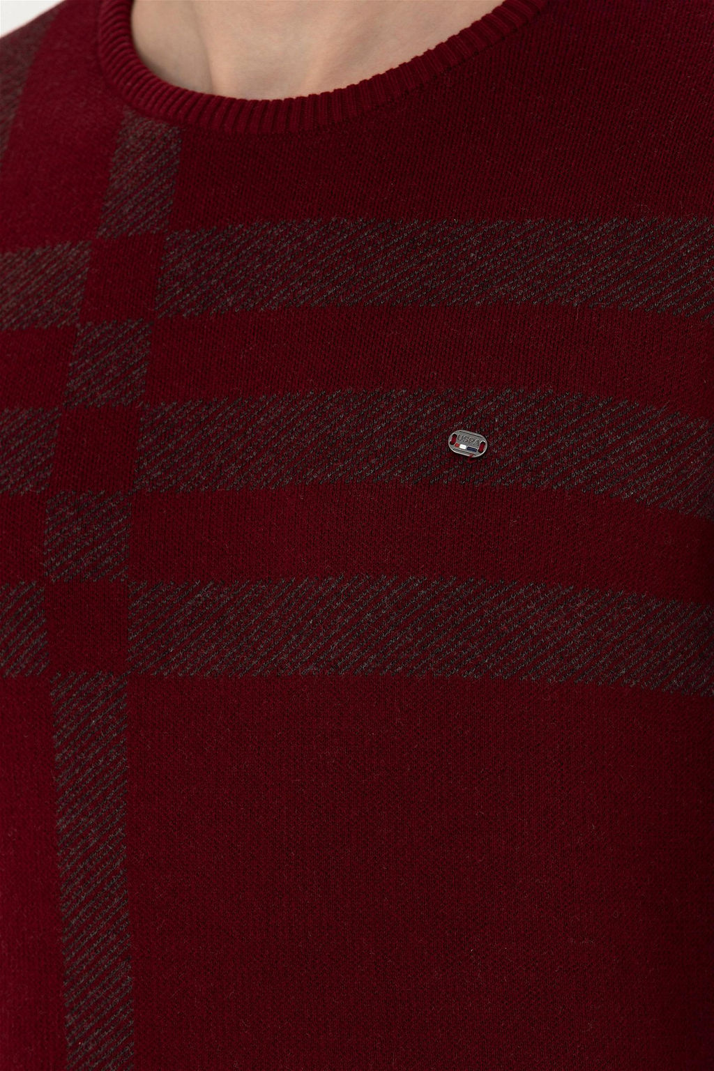 Мужской бордово-красный свитер - U.s. polo assn фото 7