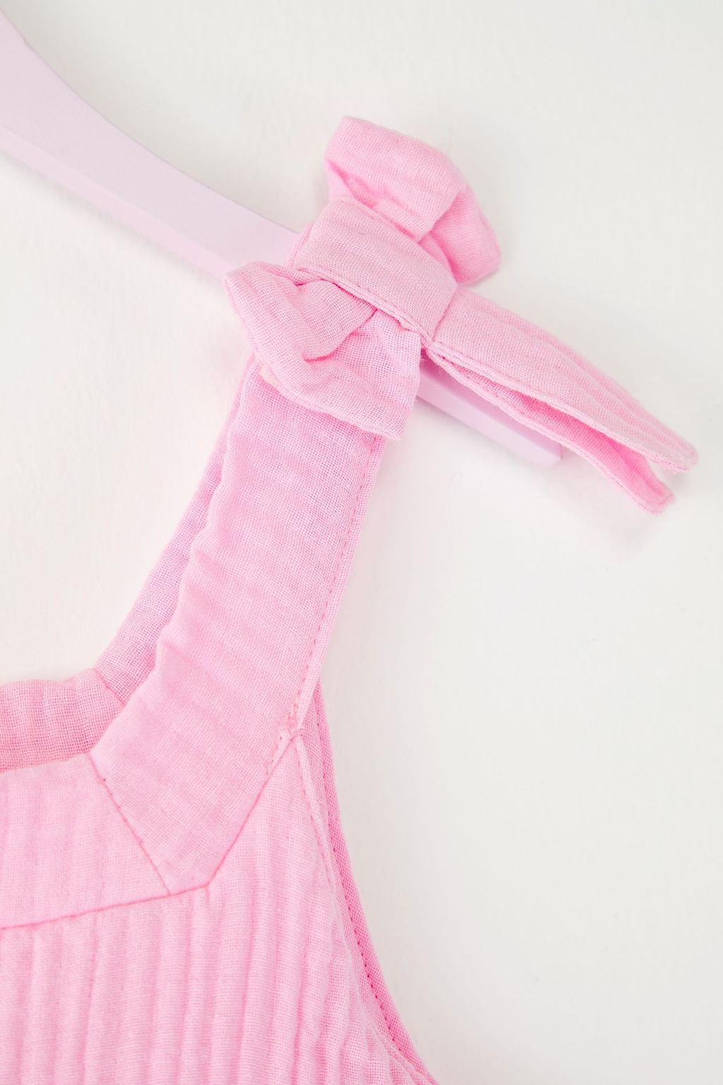 Pembe K?z Cocuk %100 Pamuk Basic F?rf?rl? Ask?l? Mini Bayraml?k Dokuma Elbise TKDSS25EL00058 - Trendyolmilla фото 3