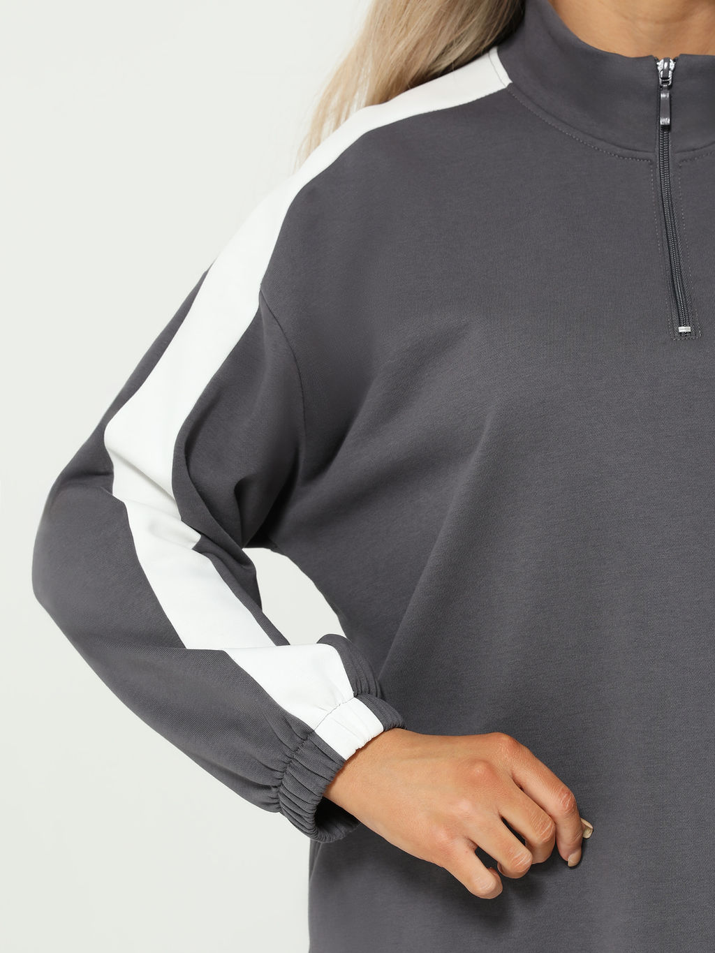 Джемпер 0431-1с серый