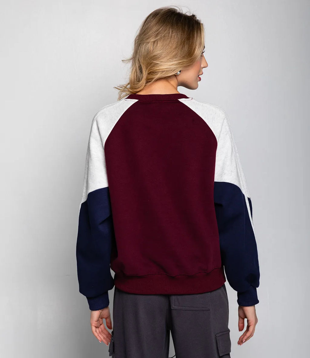 Свитшот #КТ8917, сливовый - Dommod фото 3