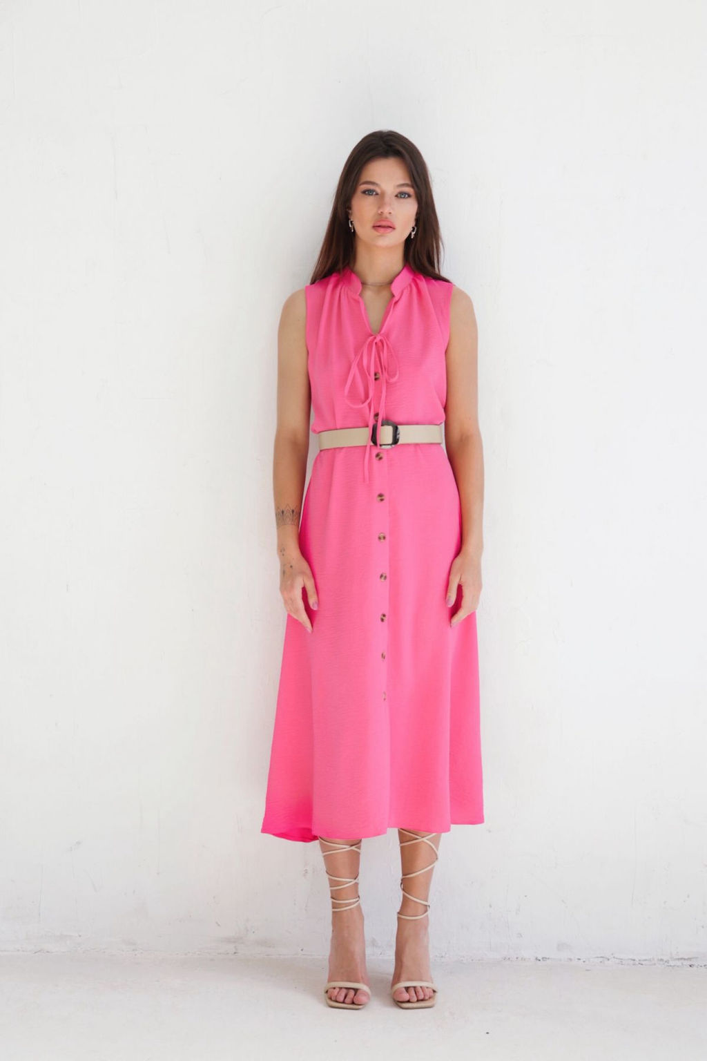 Платье, как из к/ф Красотка, ярко-розовое - Martichelli фото 9