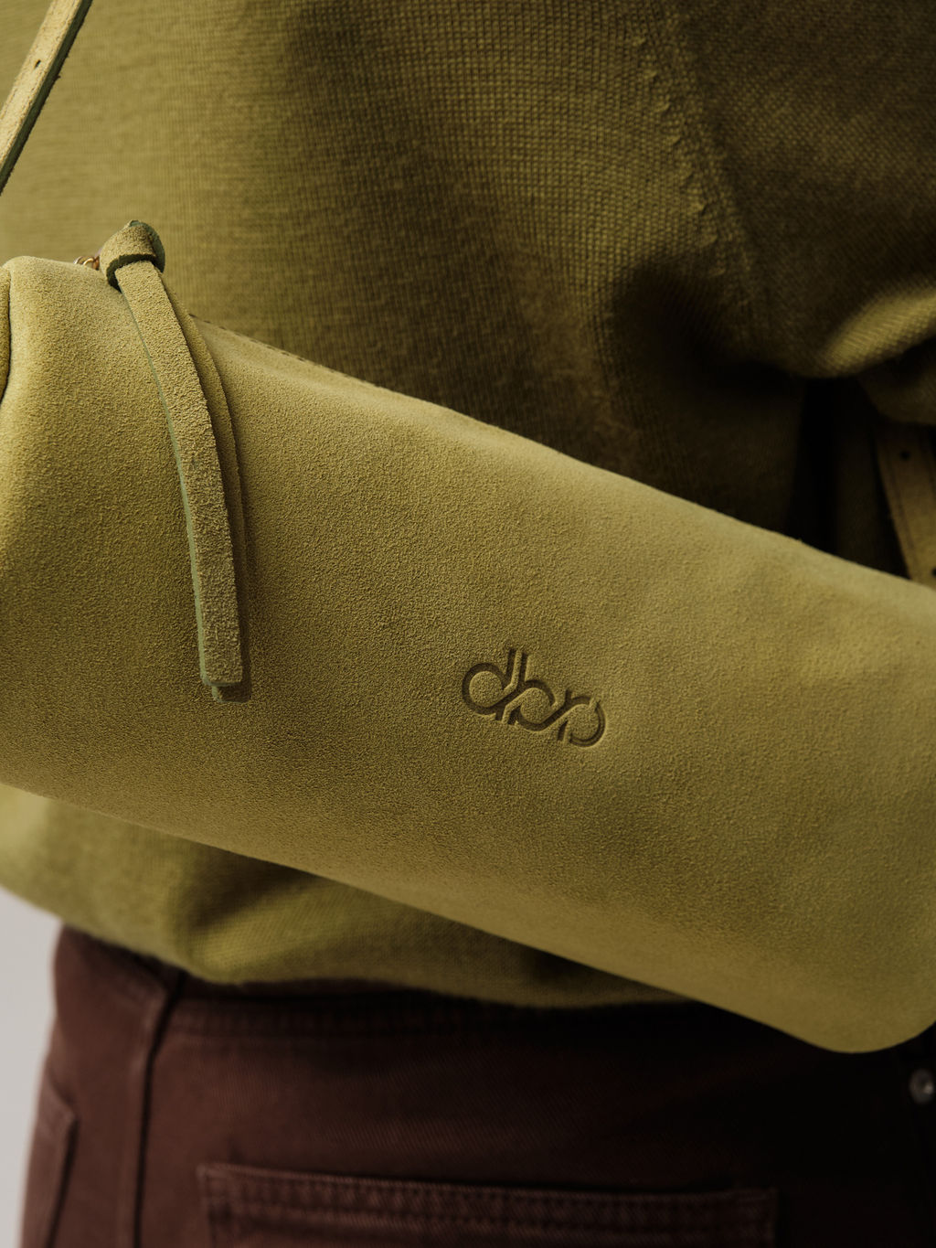 Замшевая сумка Tube DBR 31343 киви/велюр фото 3