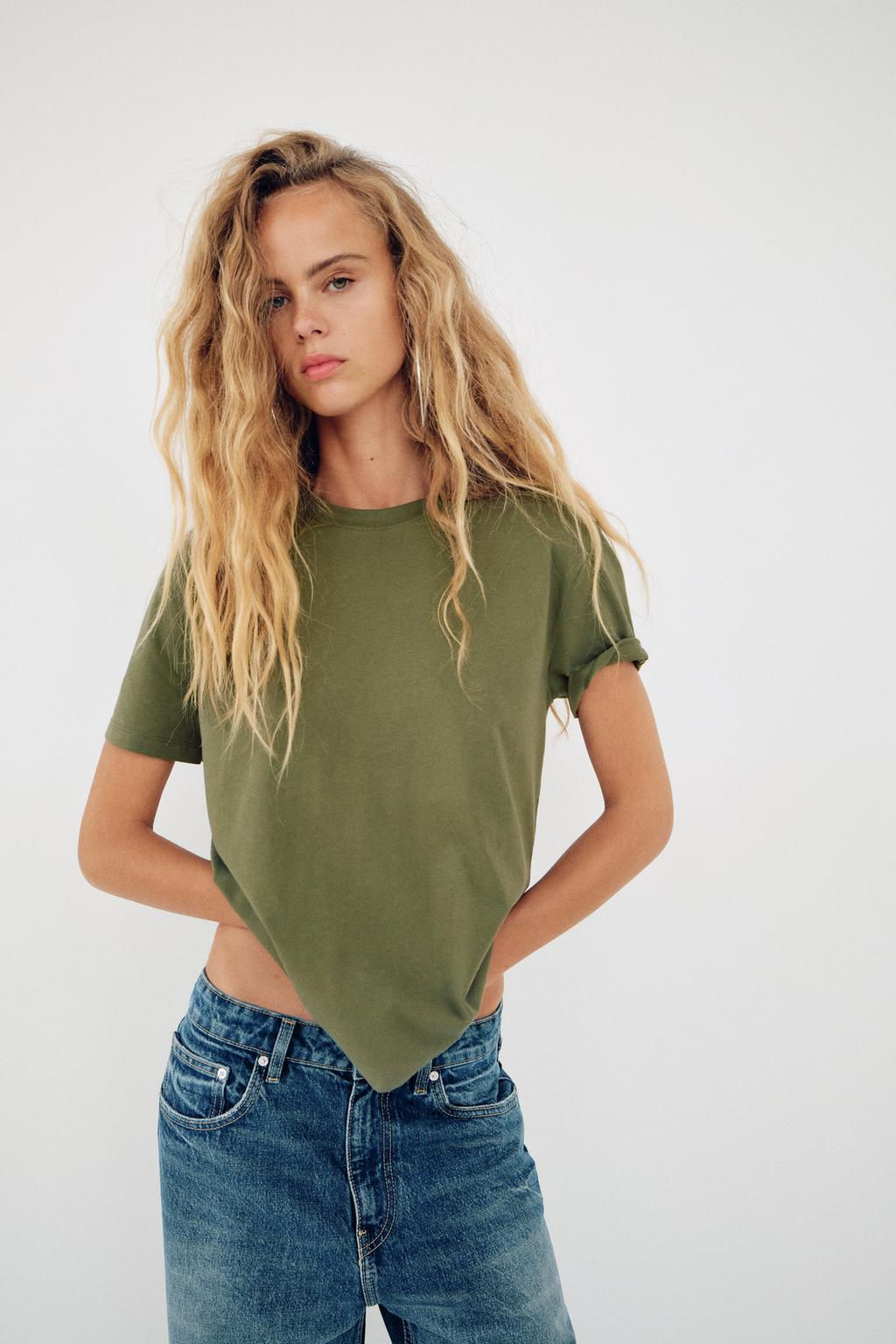 BASIC COTTON T-SHIRT - Zara фото 2