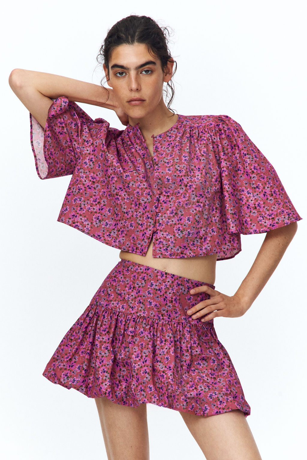 Blusa cropped de algod?n - H&m фото 6