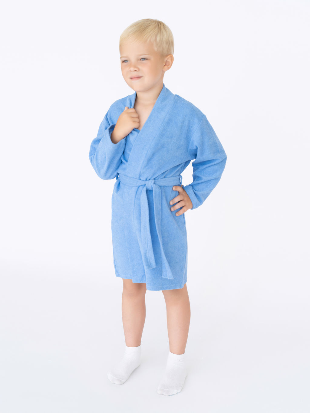 Халат детский голубой