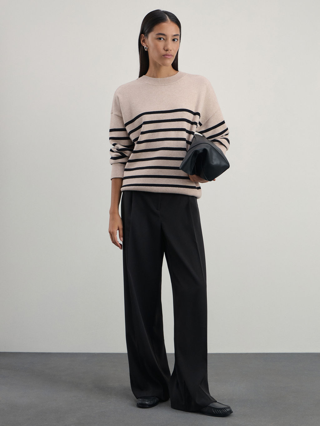 Джемпер в полоску из вискозы / Zarina  фото 2