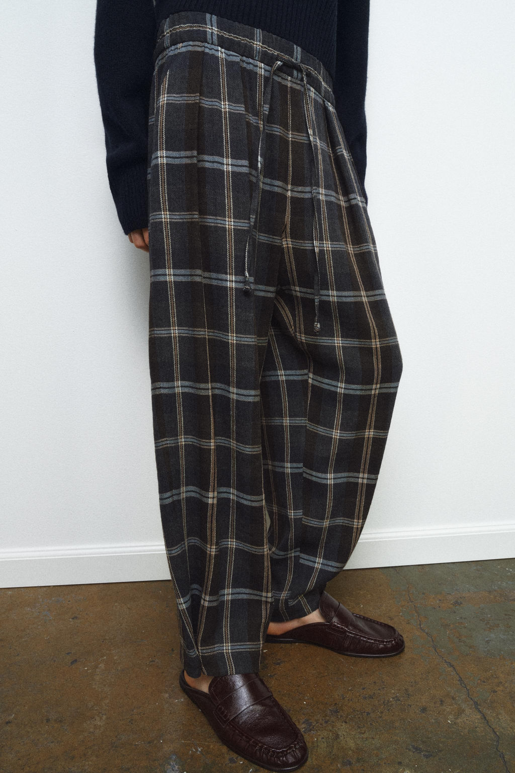 ZW COLLECTION CHECK TROUSERS - Zara фото 2