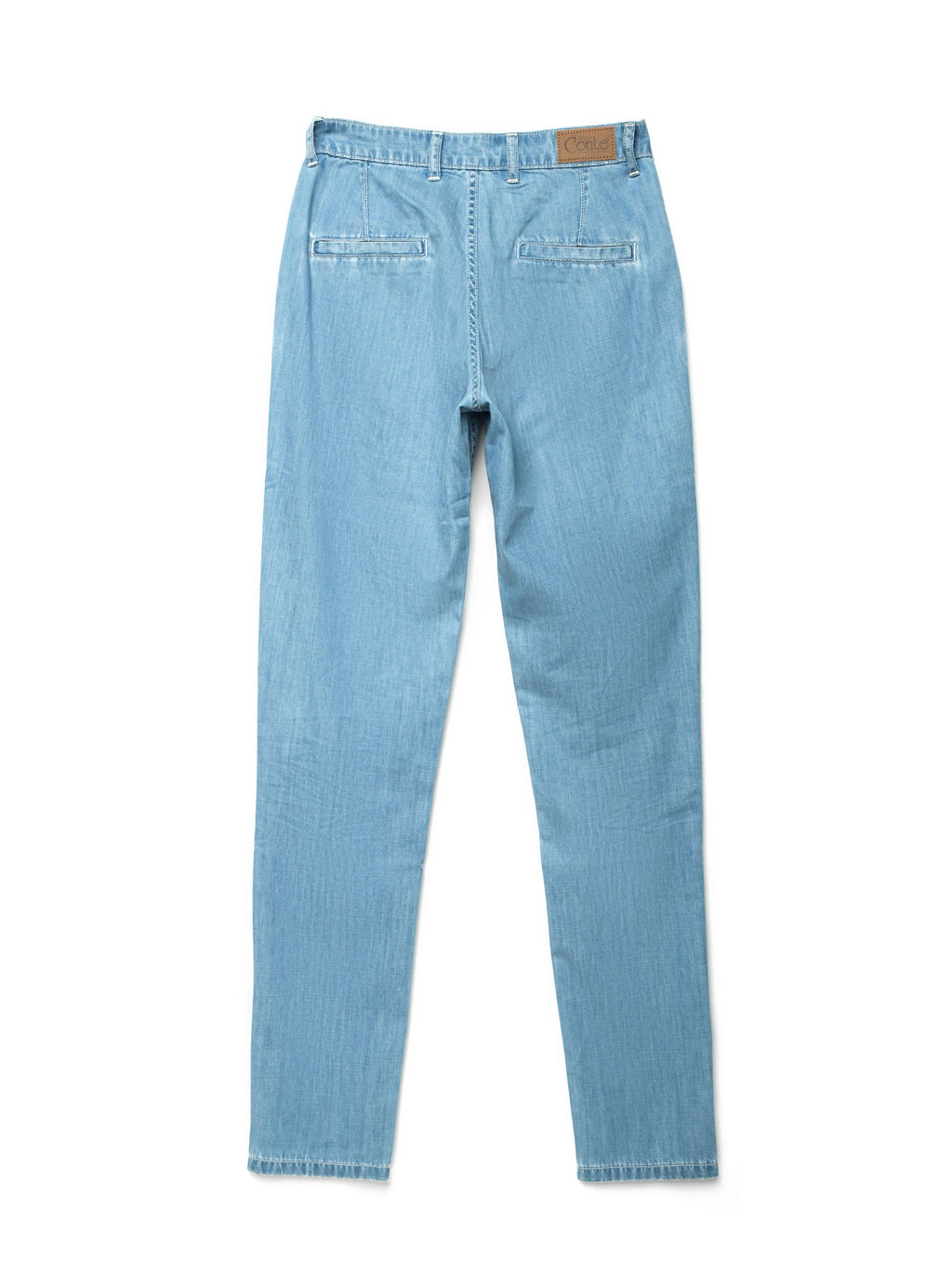 *CONTE Легкие джинсовые eco-friendly брюки CON-140 bleach blue - Conte elegant фото 6