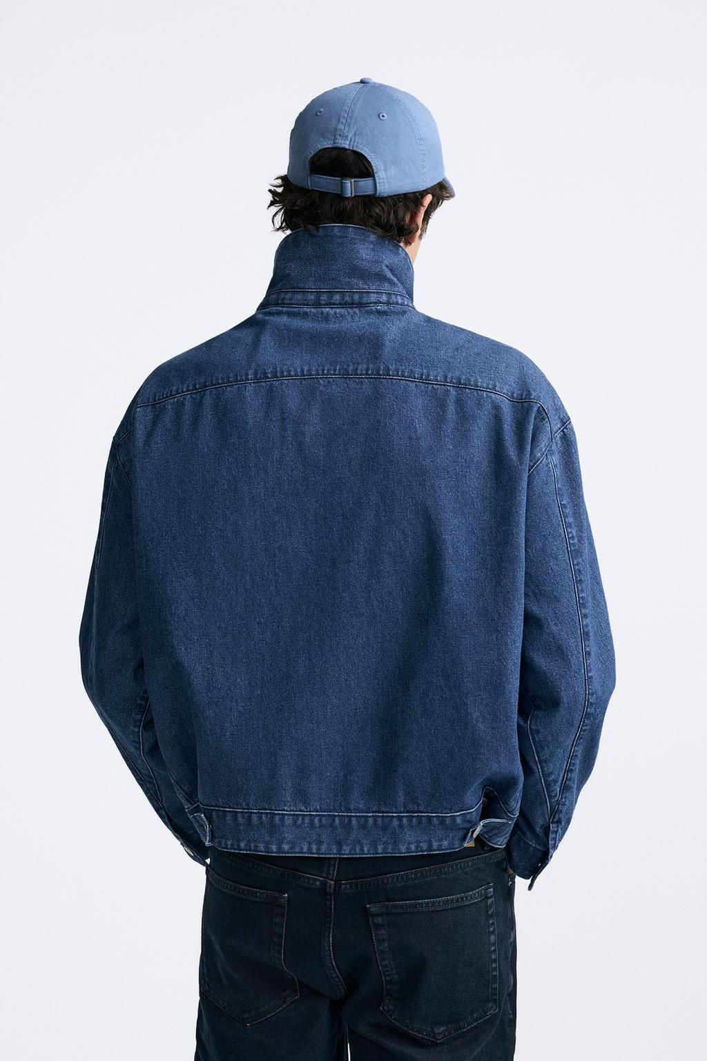 DENIM JACKET WITH ZIP - Zara фото 3