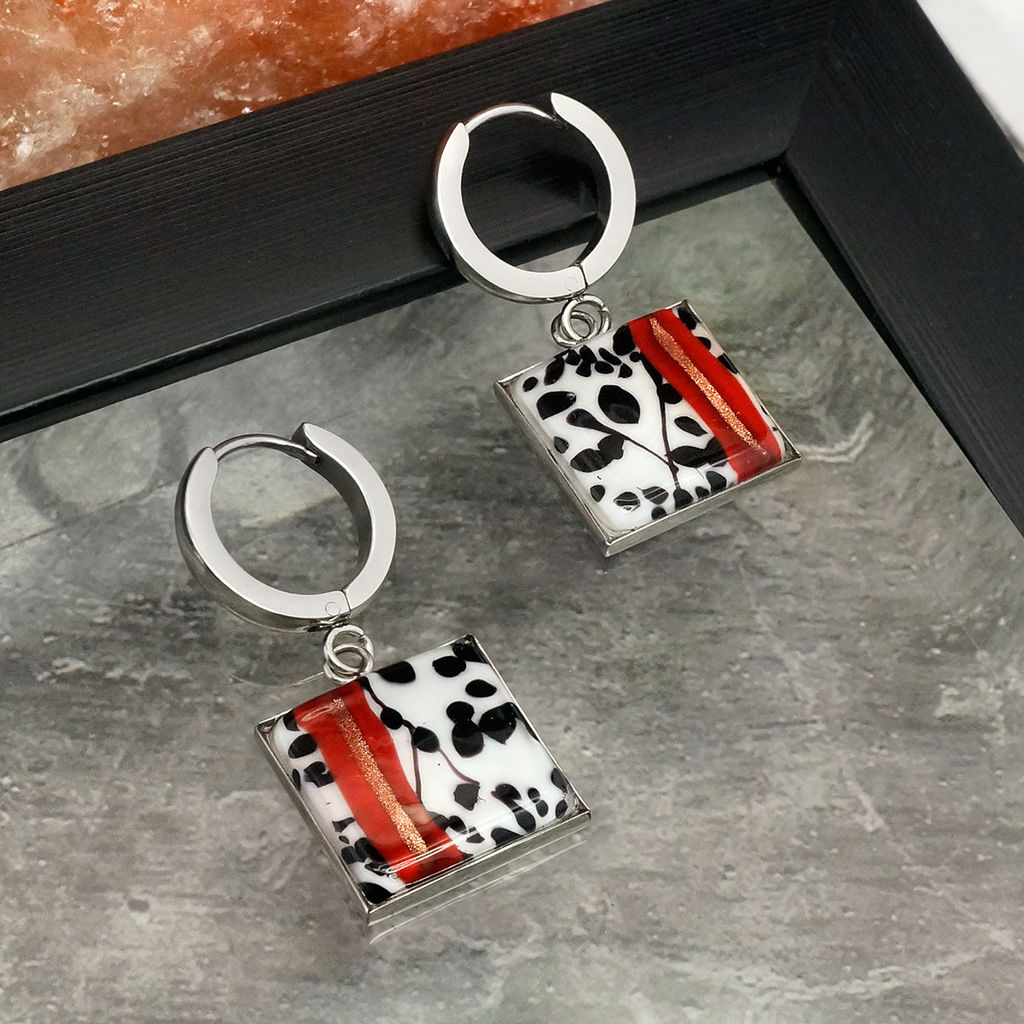 Серьги из муранского стекла SCARLET LAW LS3463 - Vloes фото 2