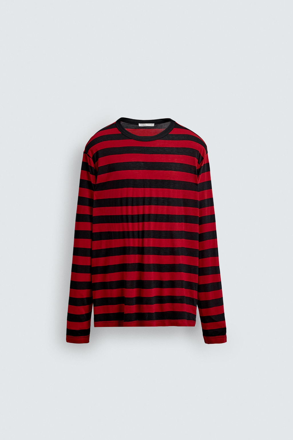 CONTRAST STRIPED T-SHIRT - Zara фото 7