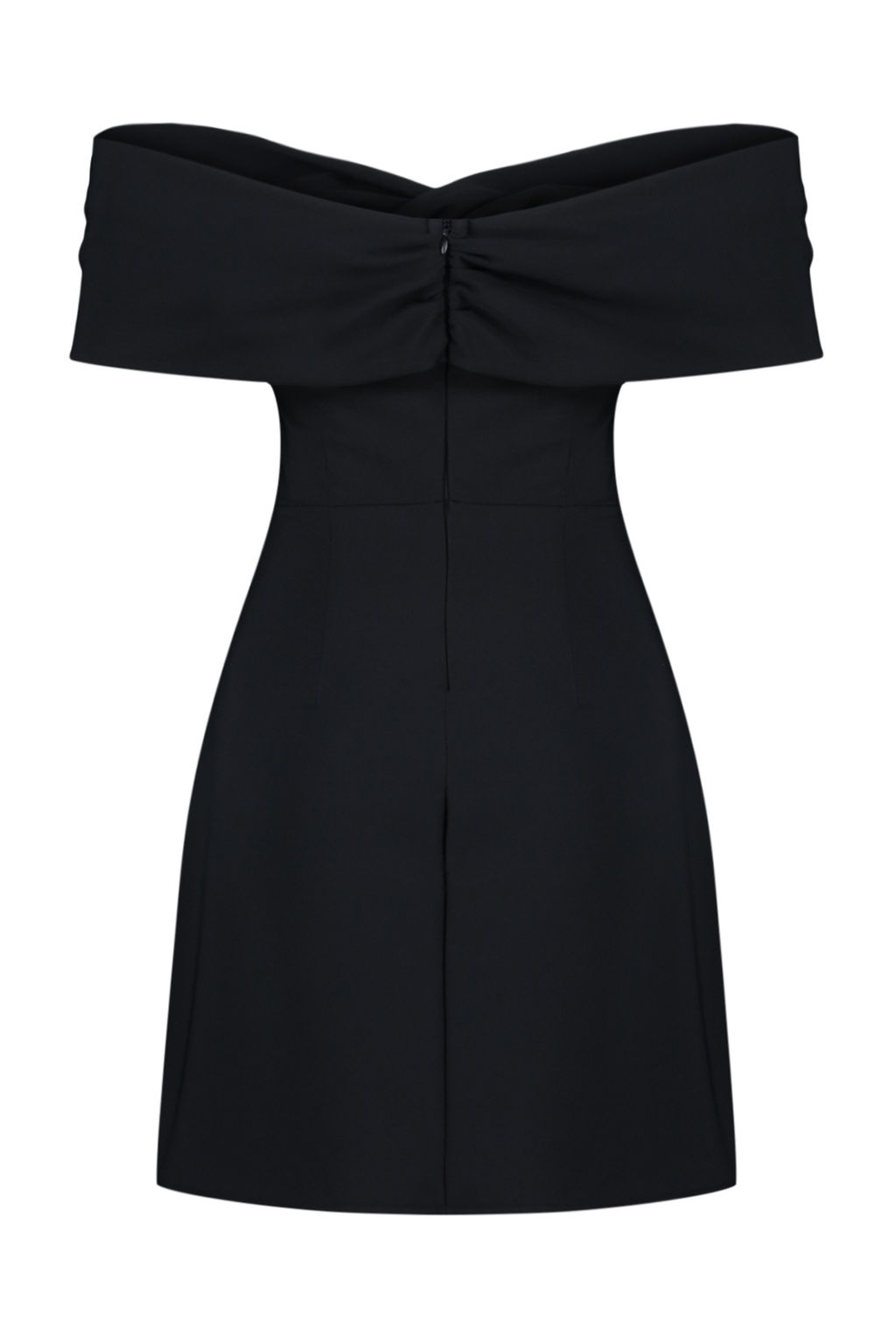 TRENDYOLMILLA Siyah Carmen Yaka Dokuma K?sa Elbise TPRSS24EL00154  фото 16