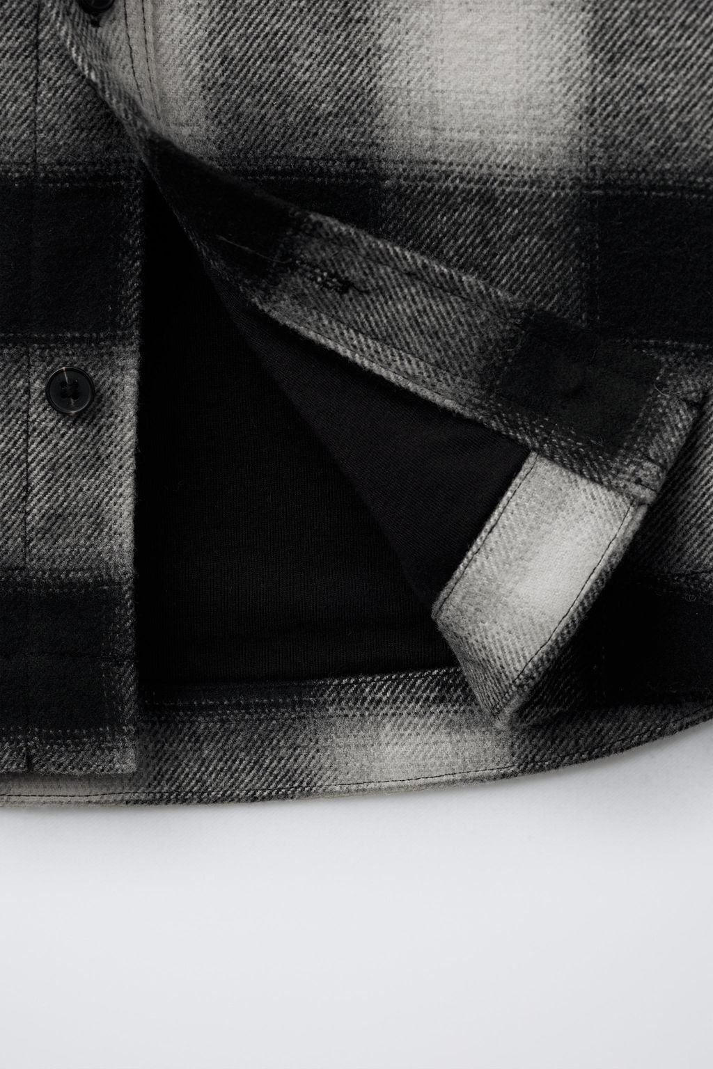 CHECK QUILTED OVERSHIRT - Zara фото 4