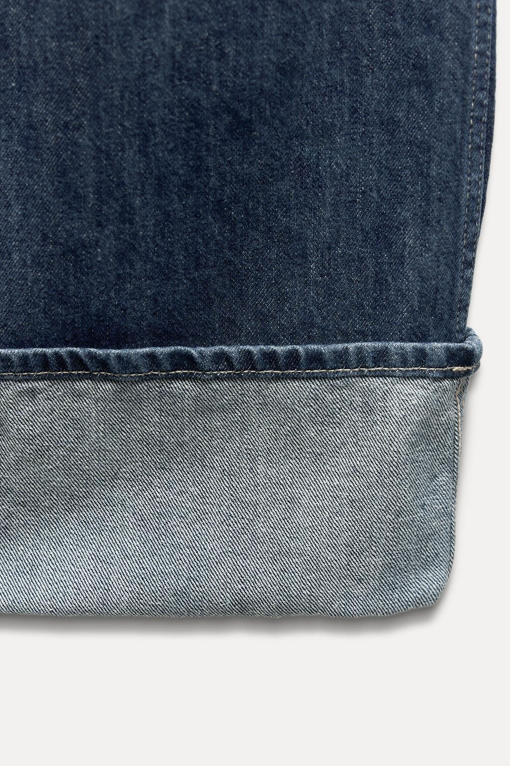 TRF WIDE-LEG HIGH-WAIST JEANS - Zara фото 14